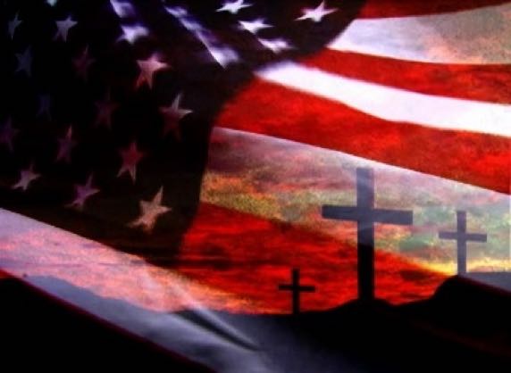 memorialdayflagcrosses